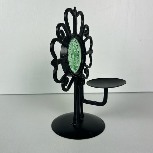 Metal and Glass Candle Holder - Picture 4 of 16